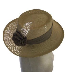 Izod Club Raffeta Hat With Flower Accent